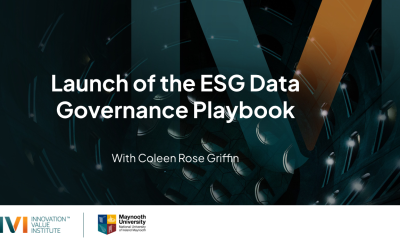Launch of the ESG Data Governance Playbook